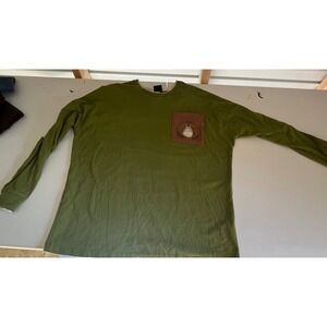BoxLunch My Neighbor Totoro Graphic Long Sleeve T Shirt XL Green Organic Cotton